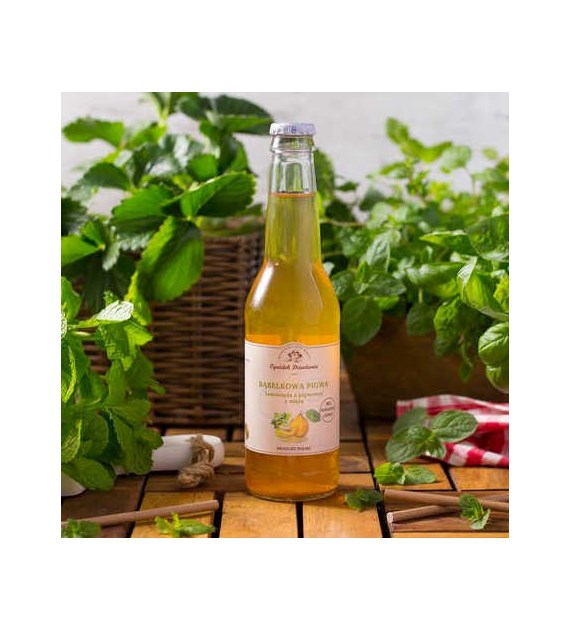 Lemoniada pigwowa z miętą - Bąbelkowa pigwa z miętą