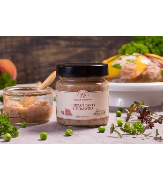 Chrzan tarty z żurawiną
