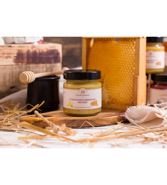Miód wielokwiatowy z imbirem i cytryną - Imbirowo-cytrynowy miodek
