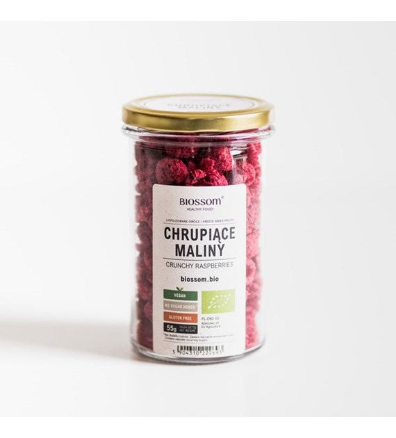 BIO maliny liofilizowane