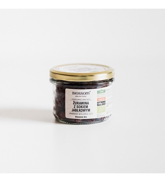 BIO żurawina słodzona sokiem jabłkowym