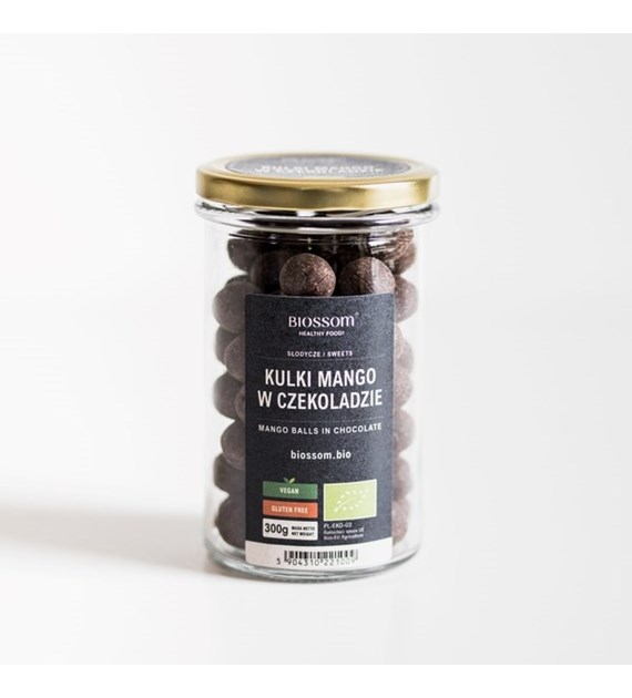 BIO kulki mango w czekoladzie deserowej