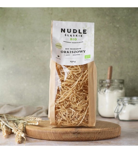 Nudle Śląskie ORKISZOWY JASNY BIO - KRAJANKA