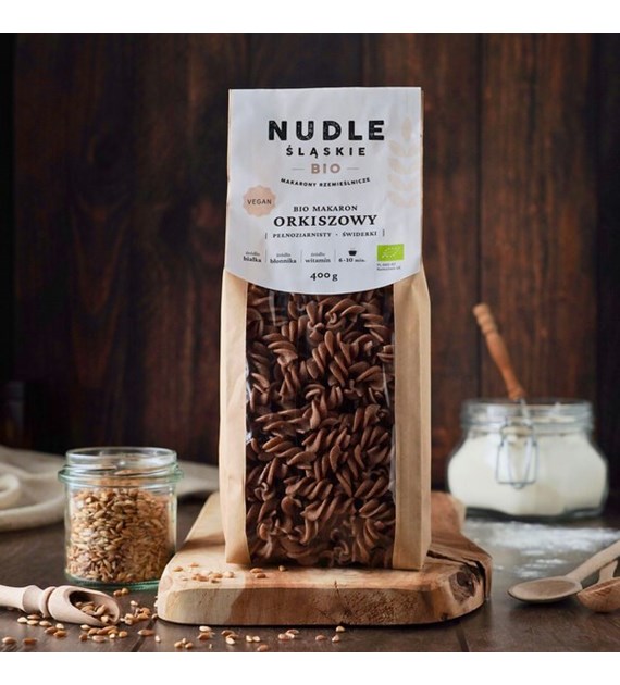Nudle Śląskie ORKISZOWY PEŁNOZIARNISTY BIO  - ŚWIDRY