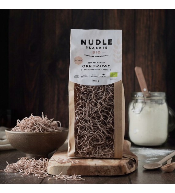 Nudle Śląskie ORKISZOWY PEŁNOZIARNISTY BIO - NITKI