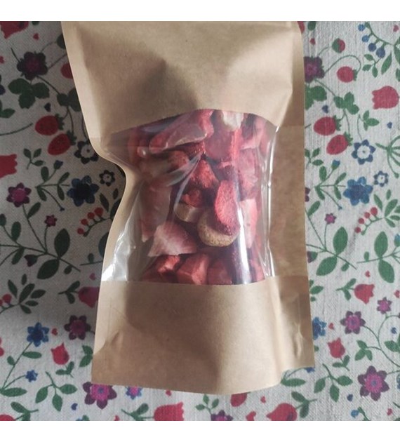 Liofilizowane truskawki - ćwiartki/paski 15 g