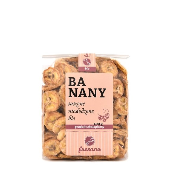 BANANY SUSZONE NIESŁODZONE BIO 400 g