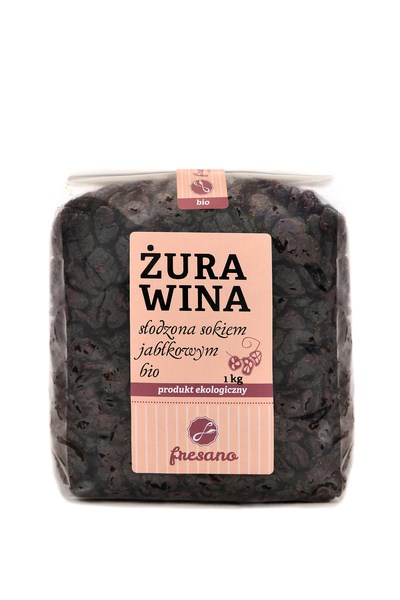 Żurawina Słodzona Sokiem Jabłkowym Bio 1 Kg