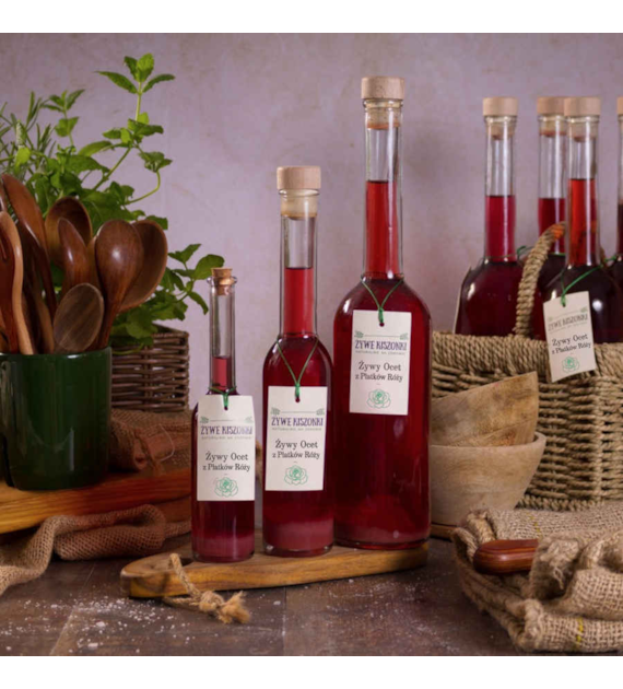 Żywy ocet z płatków róży 200 ml ŻK