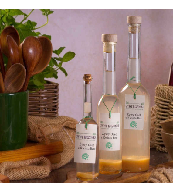 Żywy ocet z kwiatu czarnego bzu 500 ml ŻK