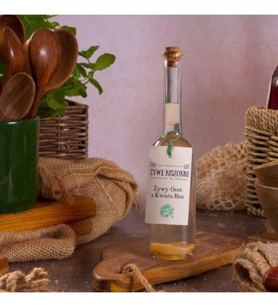 Żywy ocet z kwiatu czarnego bzu 100 ml ŻK