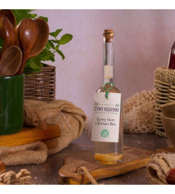 Żywy ocet z kwiatu czarnego bzu 100 ml ŻK