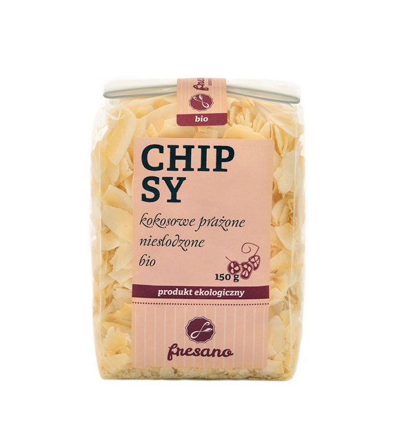 CHIPSY KOKOSOWE PRAŻONE NIESŁODZONE BIO 150 g