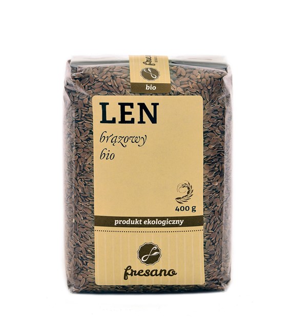 LEN BRĄZOWY BIO 400 g