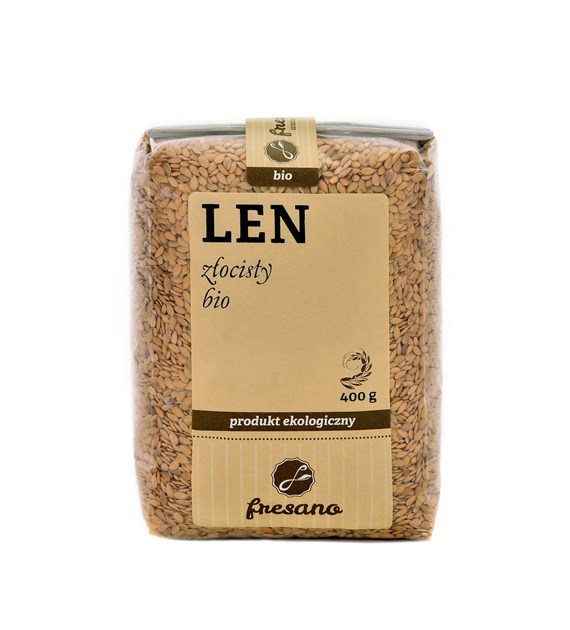 LEN ZŁOCISTY BIO 400 g