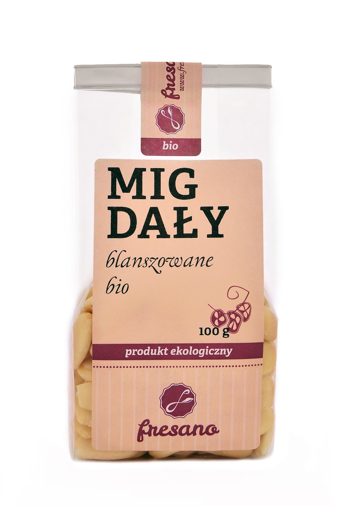 Migdały Blanszowane Bio 100 G