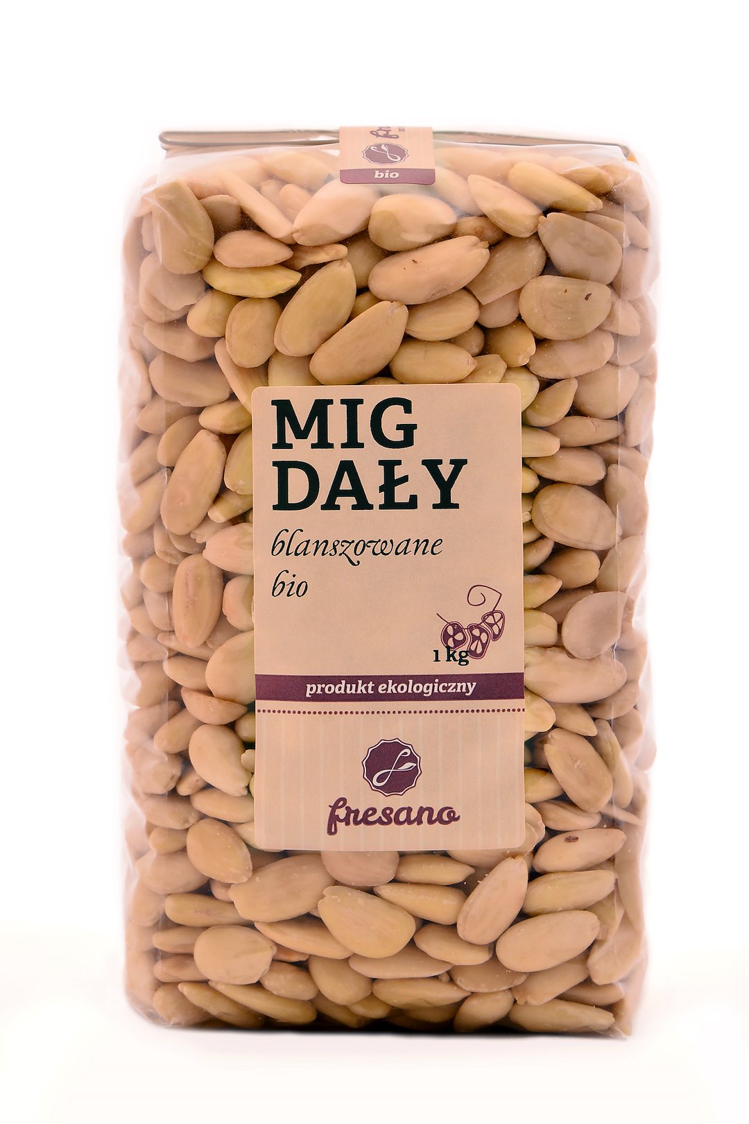 Migdały Blanszowane Bio 1 Kg