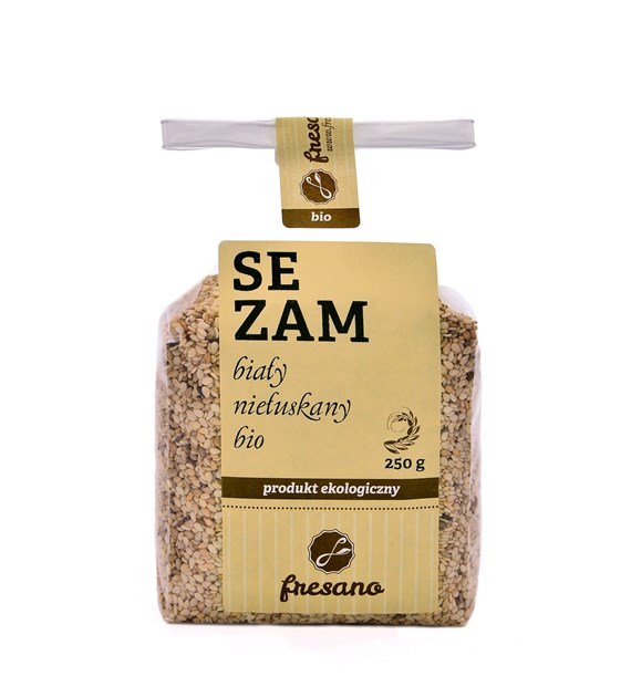 SEZAM BIAŁY NIEŁUSKANY BIO 250 g