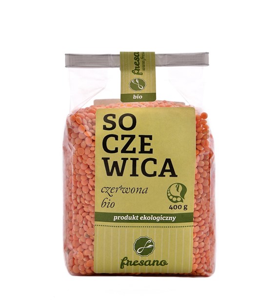 SOCZEWICA CZERWONA BIO 400 g