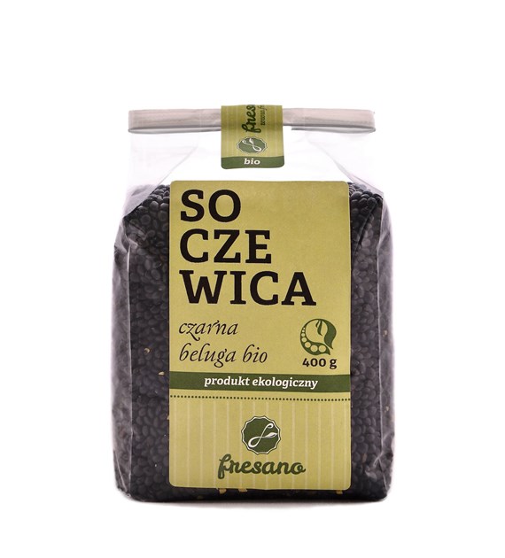 SOCZEWICA CZARNA BELUGA BIO 400 g