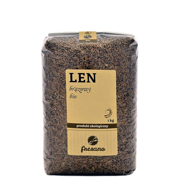 LEN BRĄZOWY BIO 1 kg