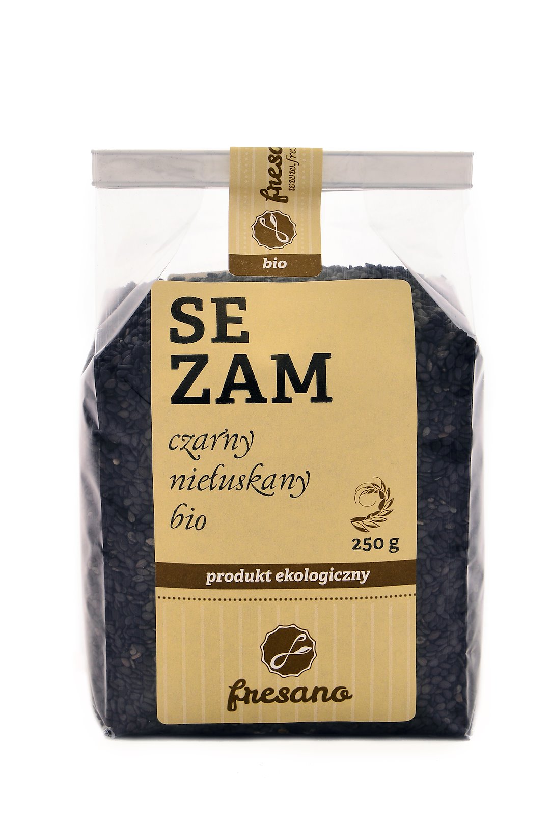 Sezam Czarny Niełuskany Bio 250 G