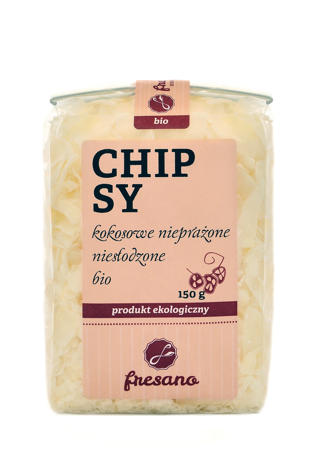 Chipsy Kokosowe Nieprażone Niesłodzone Bio 150 G