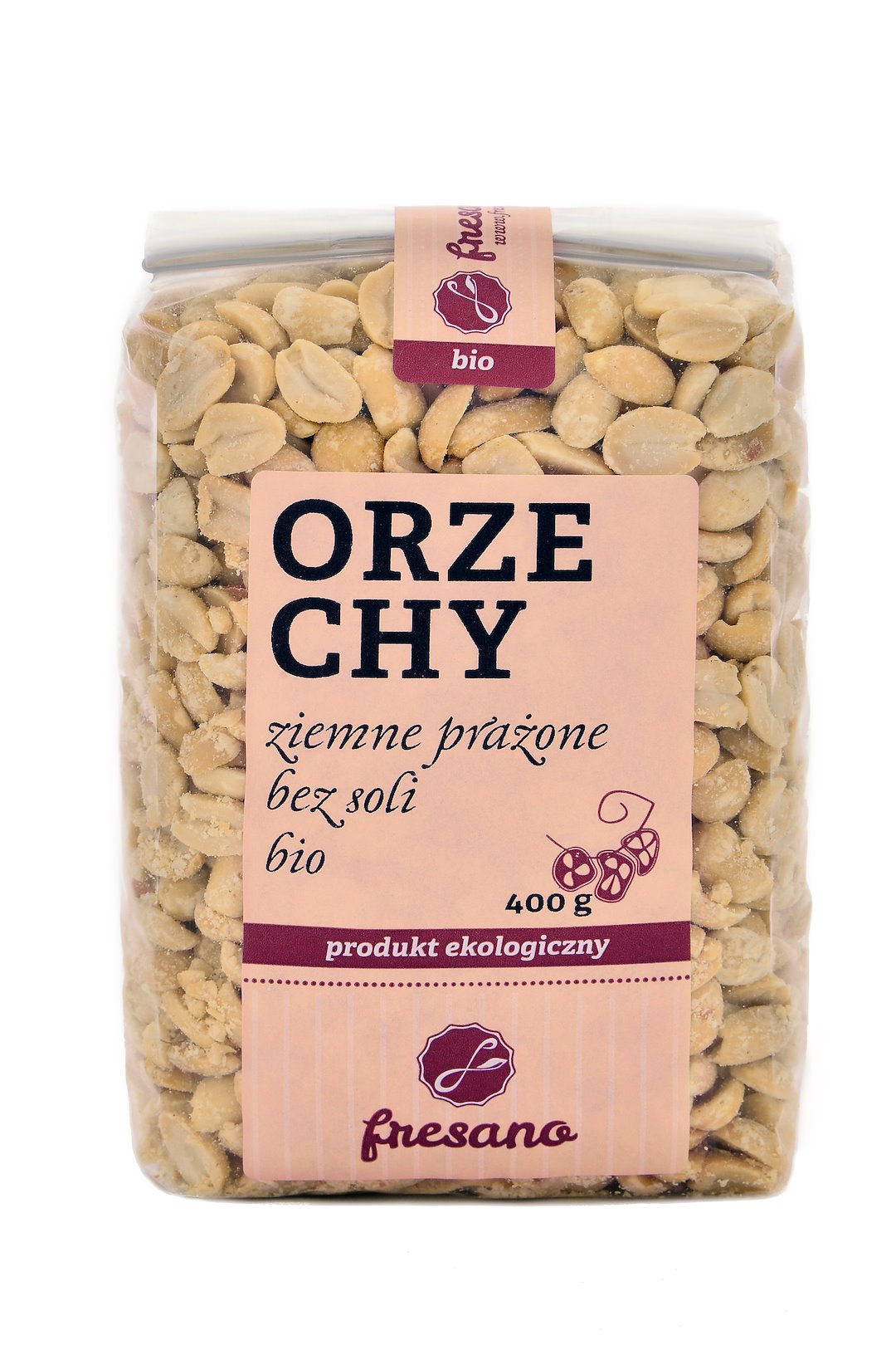 Orzechy Ziemne Prażone Bez Soli Bio 400 G