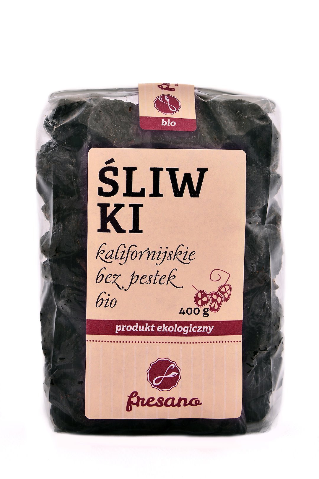 Śliwki Kalifornijskie Bez Pestek Bio 400 G