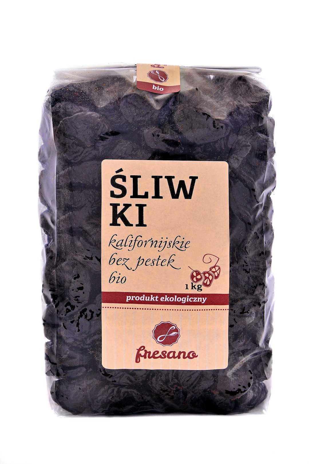 Śliwki Kalifornijskie Bez Pestek Bio 1 Kg