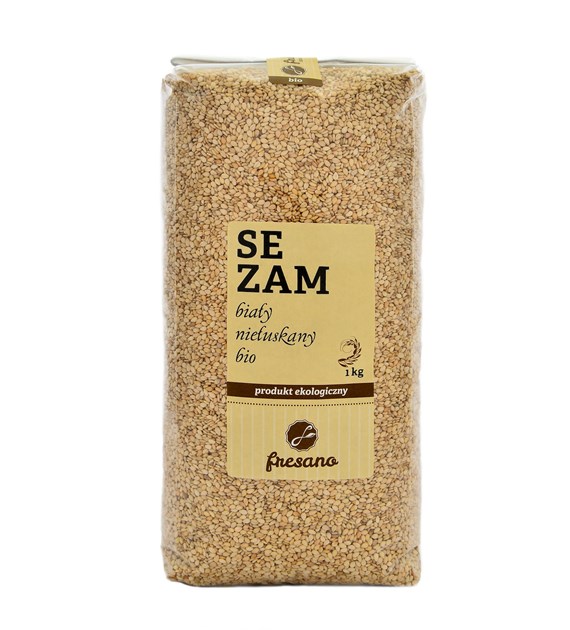 SEZAM BIAŁY NIEŁUSKANY BIO 1 kg