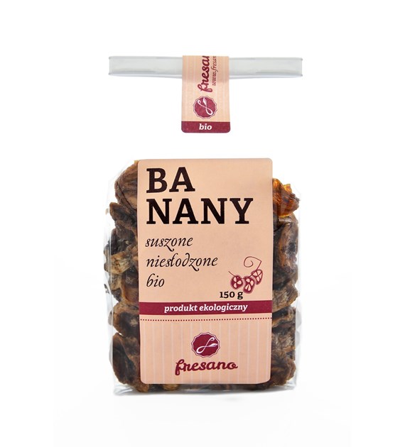 BANANY SUSZONE NIESŁODZONE BIO 150 g