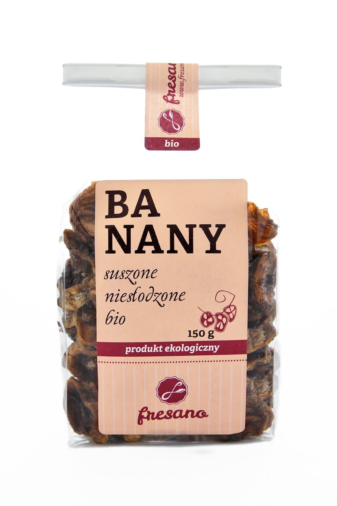 Banany Suszone Niesłodzone Bio 150 G