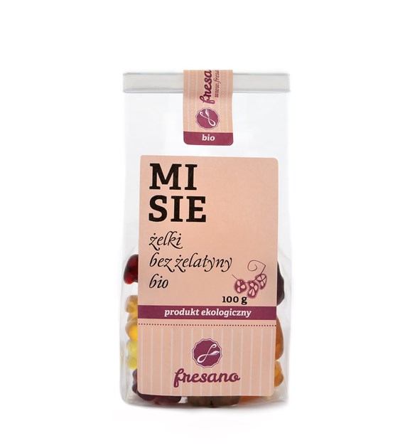 MISIE ŻELKI BEZ ŻELATYNY BIO 100 g