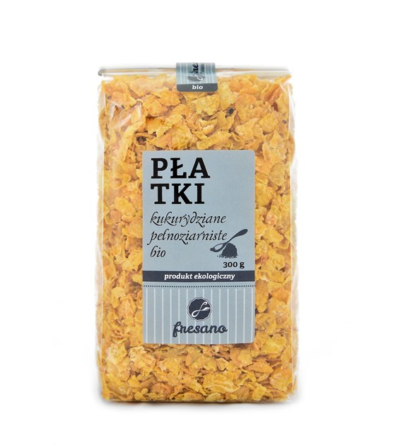 PŁATKI KUKURYDZIANE PEŁNOZIARNISTE BIO 300 g