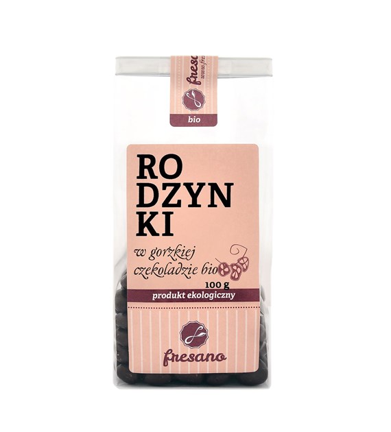 RODZYNKI W GORZKIEJ CZEKOLADZIE BIO 100 g