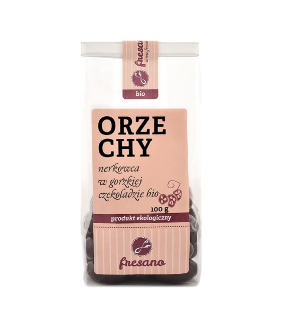 ORZECHY NERKOWCA W GORZKIEJ CZEKOLADZIE BIO 100 g
