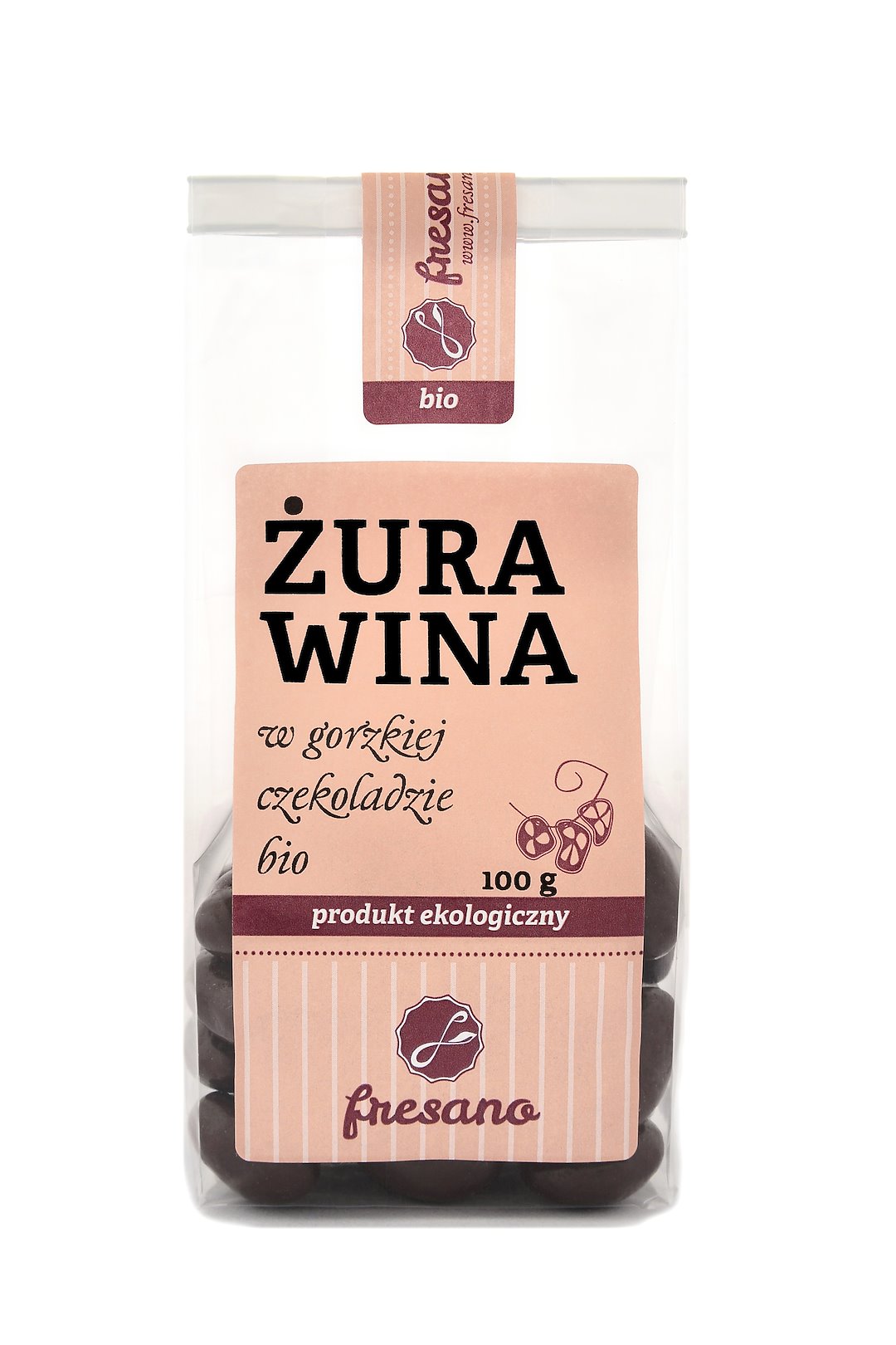 Żurawina W Gorzkiej Czekoladzie Bio 100 G