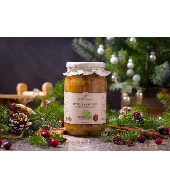 Kapusta kiszona z grzybami leśnymi