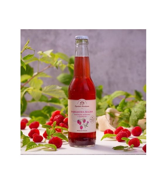 Lemoniada malinowa z czystkiem - Bąbelkowa malina z czystkiem